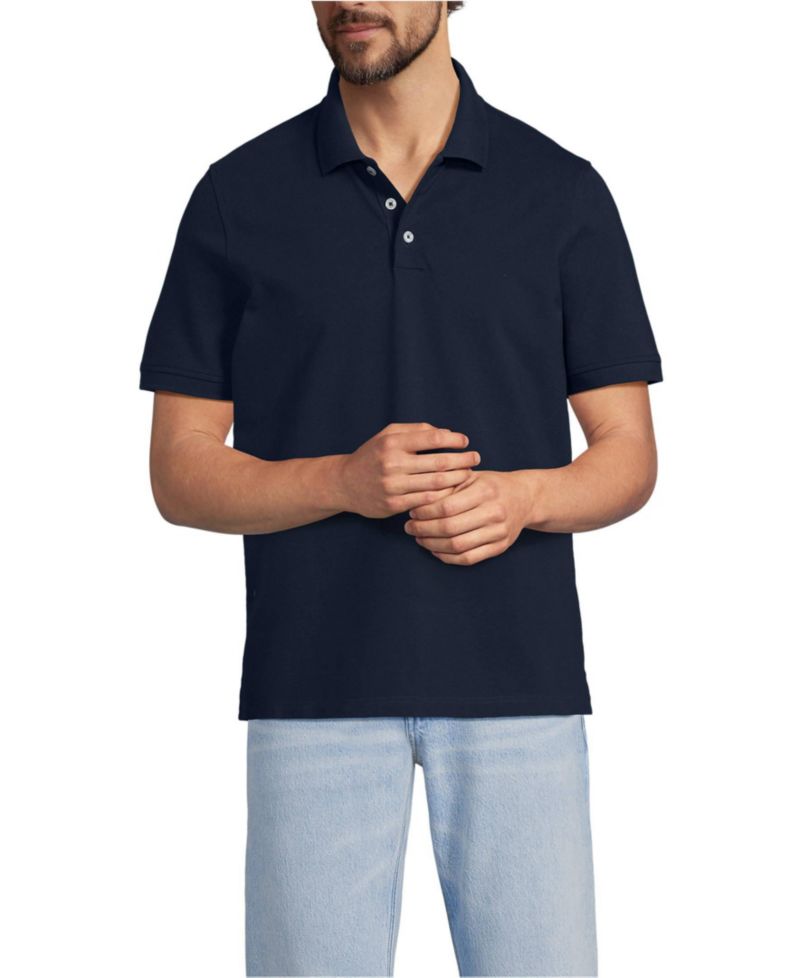 Men's Short Sleeve Performance Mesh Pique Polo