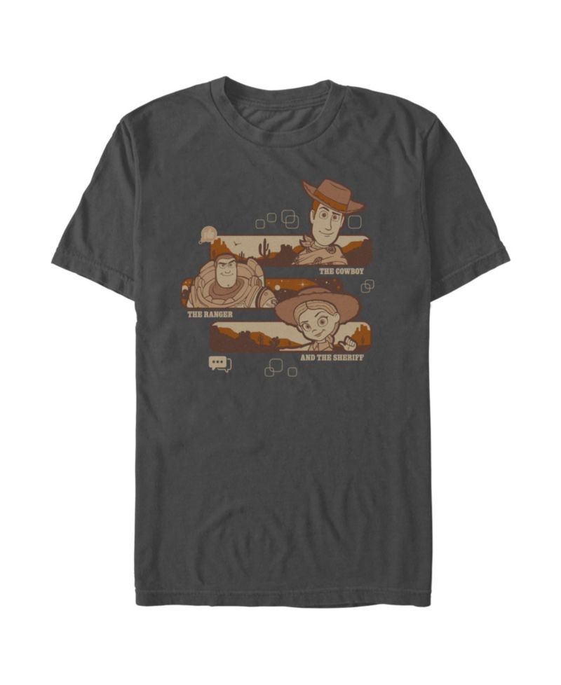 Men's Disney Pixar Toy Story Woody, Jessie and Bullseye Friendship Graphic T-Shirt