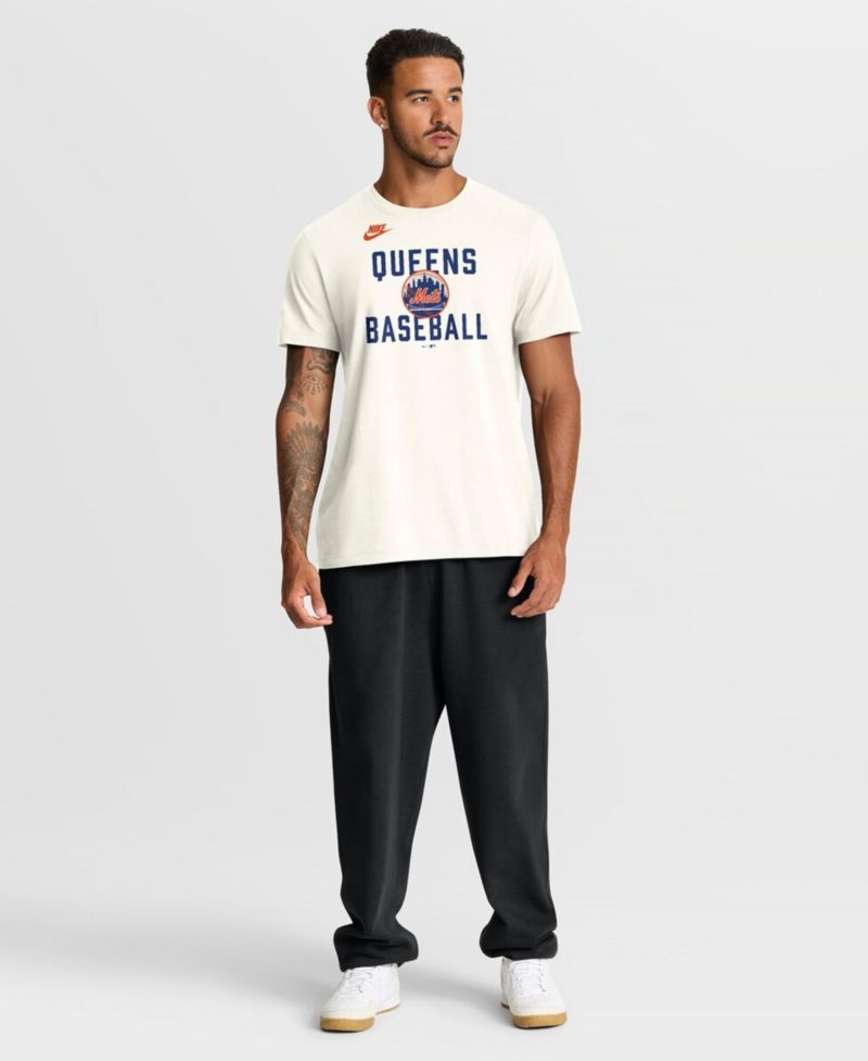 Men's Cream New York Mets Cooperstown Collection ‘70s Inspired T-Shirt
