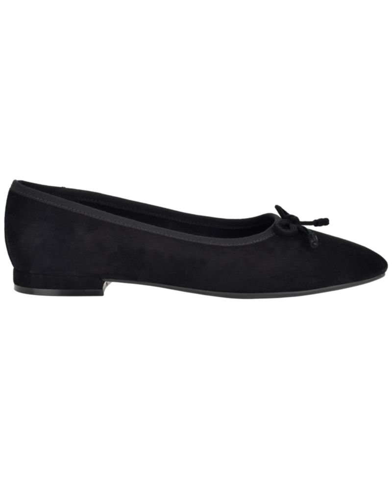 Women's Cyrie Suede Low Block Heel Ballet Flats