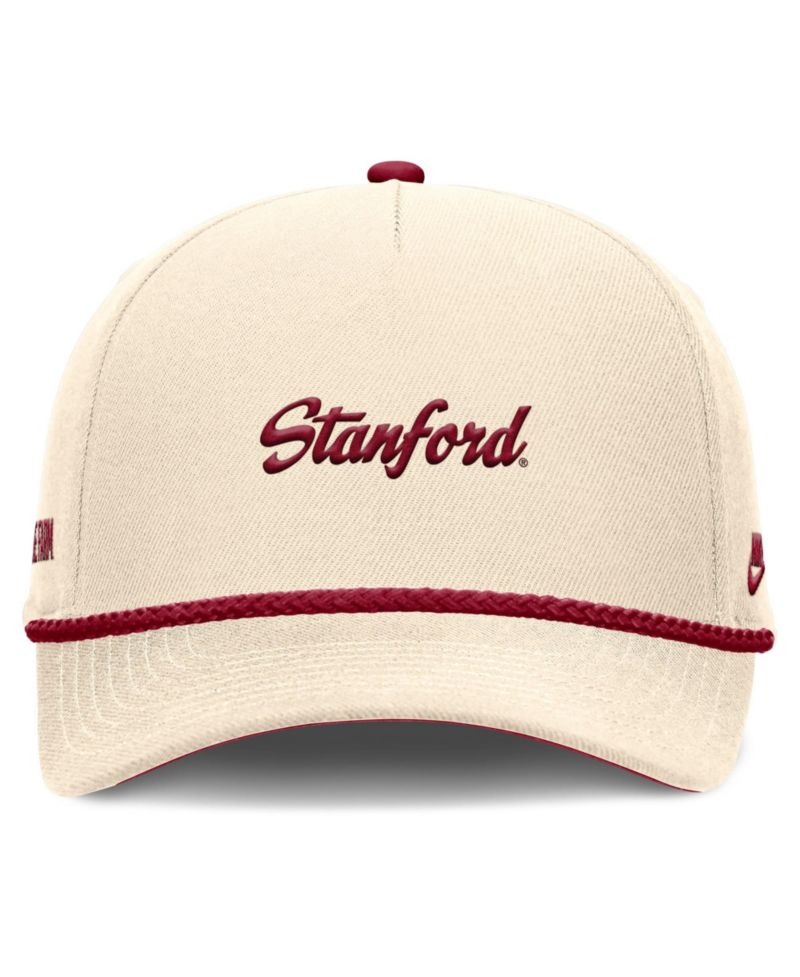 Men's and Women's Natural Stanford Cardinal Legacy Vintage Rope Rise Adjustable Hat
