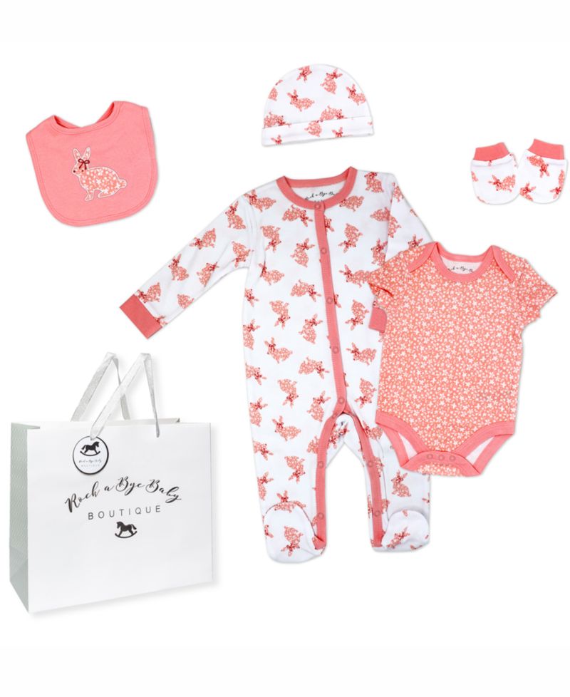 Baby Girls Layette Gift Bag Set