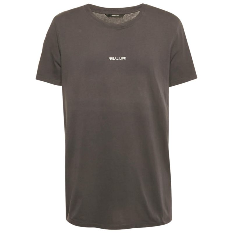 Men's Grey Ted Photoprint Jersey Real Life T-Shirt