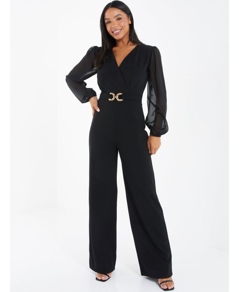 Women's Chiffon Palazzo Jumpsuit