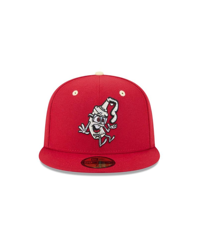 Men's Red Rocket City Trash Pandas Theme Nights 59FIFTY Fitted Hat