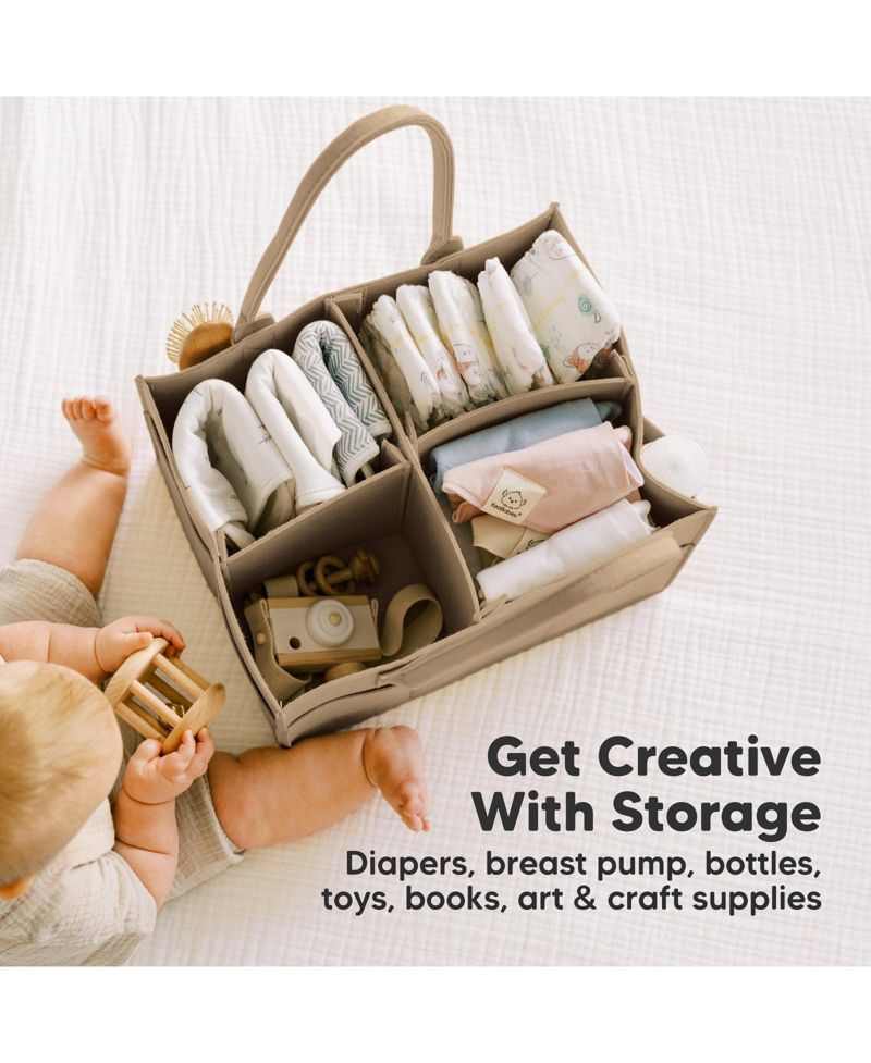 Original Baby Diaper Caddy Organizer, Large Storage Caddy Organizer for Nursery, Changing Table