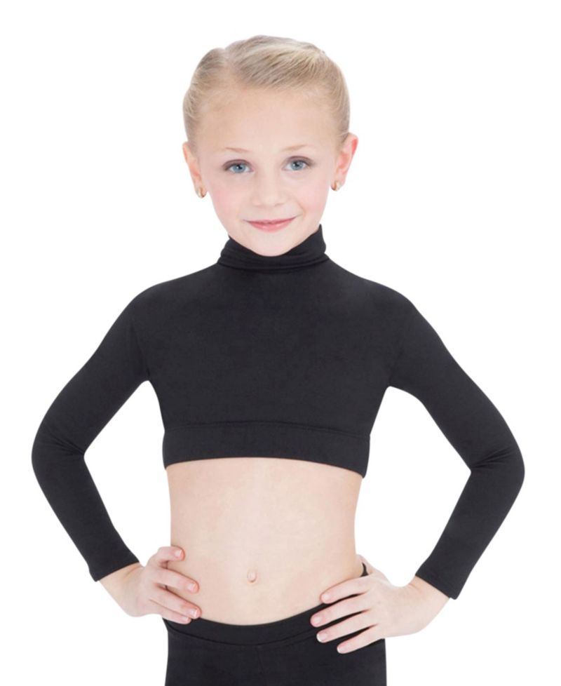 Girls Turtleneck Long Sleeve Top