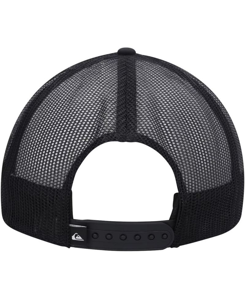 Quicksilver Men's Black Groundswell Trucker Snapback Hat