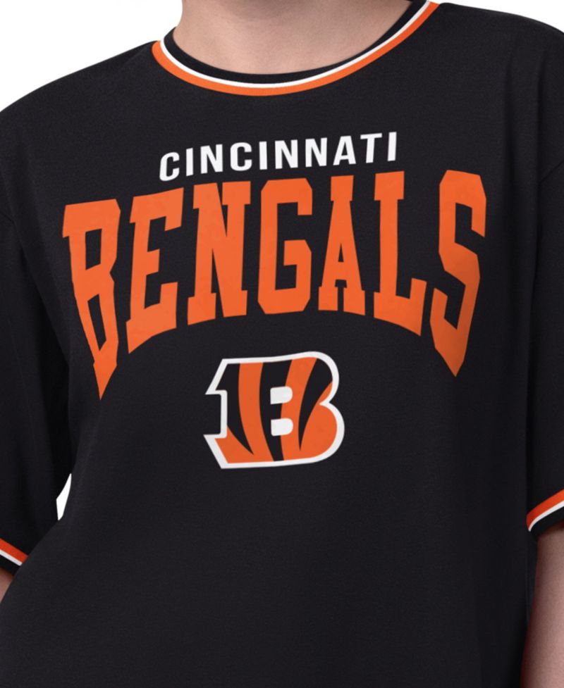 Women's Black Cincinnati Bengals Ace Cropped T-Shirt