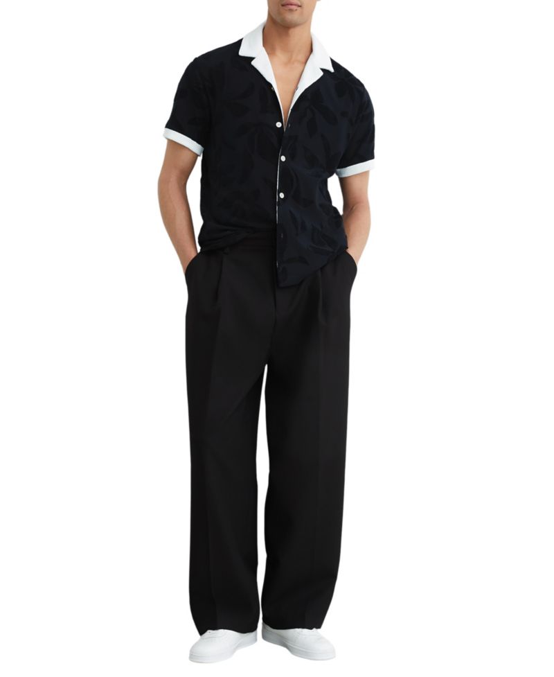 Men's Zuma Towelling Jacquard Cuban Shirt