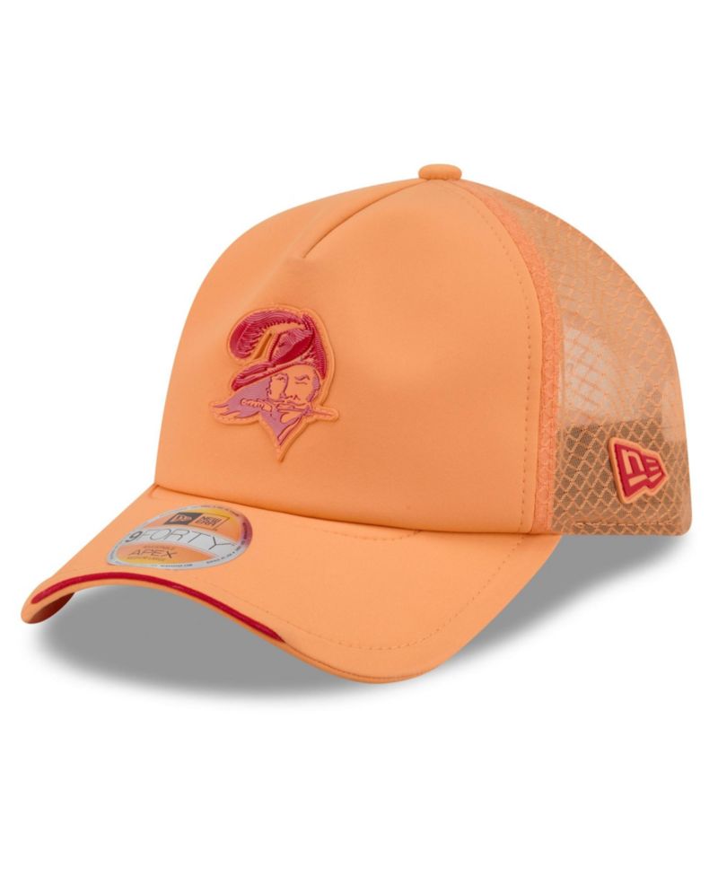 Men's Orange Tampa Bay Buccaneers 2026 Sideline Throwback Apex 9FORTY Adjustable Trucker Hat