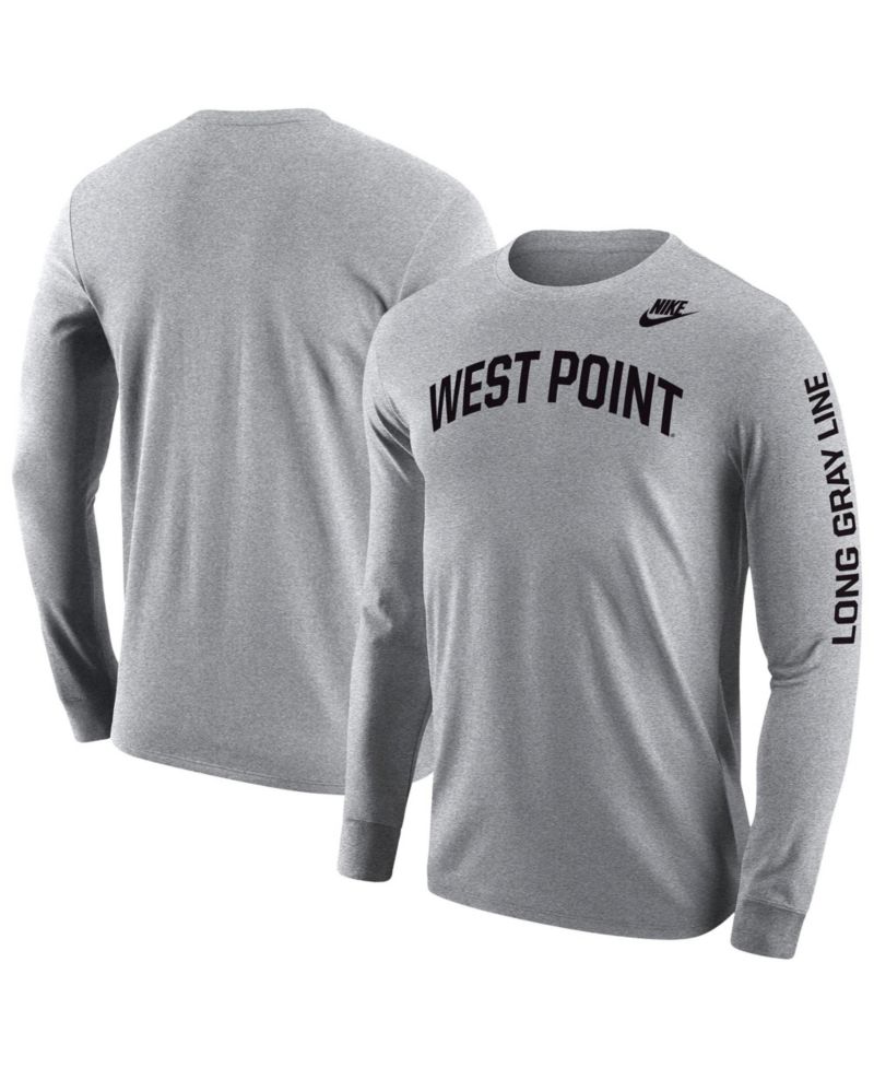Men's Gray Army Black Knights 2026 West Point Classic Collection Long Sleeve T-Shirt