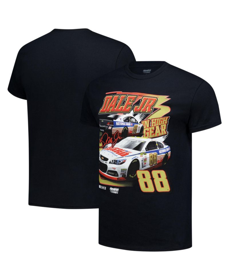 Men's Black Dale Earnhardt Jr. 1-Spot Pit Road Graphic Car T-Shirt