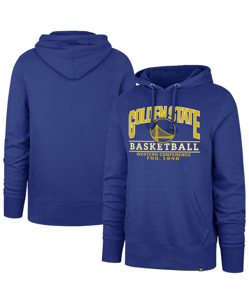 47 Brand Men's Royal Golden State Warriors Big & Tall Good Call Headline Pullover Hoodie