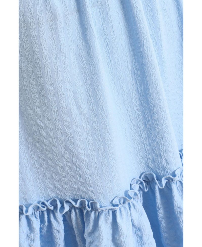 Women's Woven Textured Bardot Maxi Dress