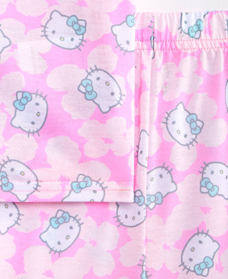 Girls' 4-10 Button-Down Pajamas, 2-Piece Set