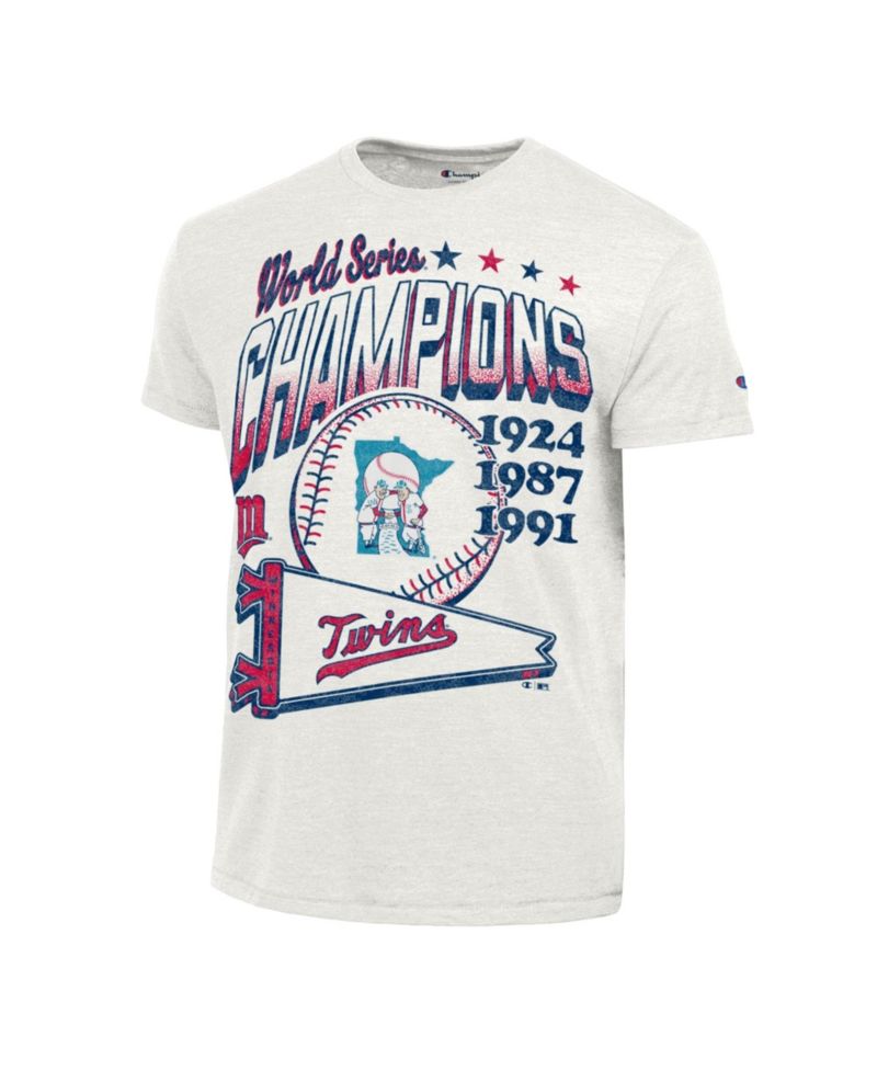 Men's Cream Minnesota Twins Winning Tradition Cooperstown Collection Tri-Blend T-Shirt