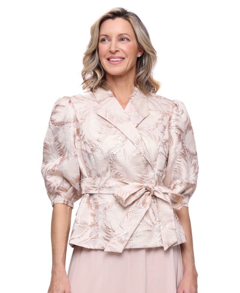Women's Printed Jacquard Blouse