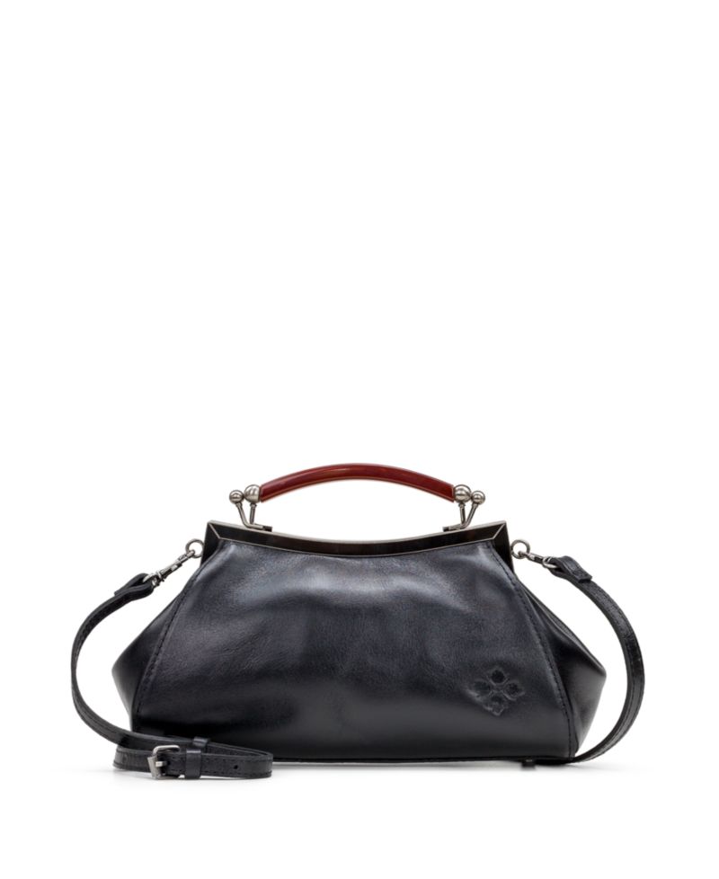 Kelmscott Small Leather Frame Crossbody Bag