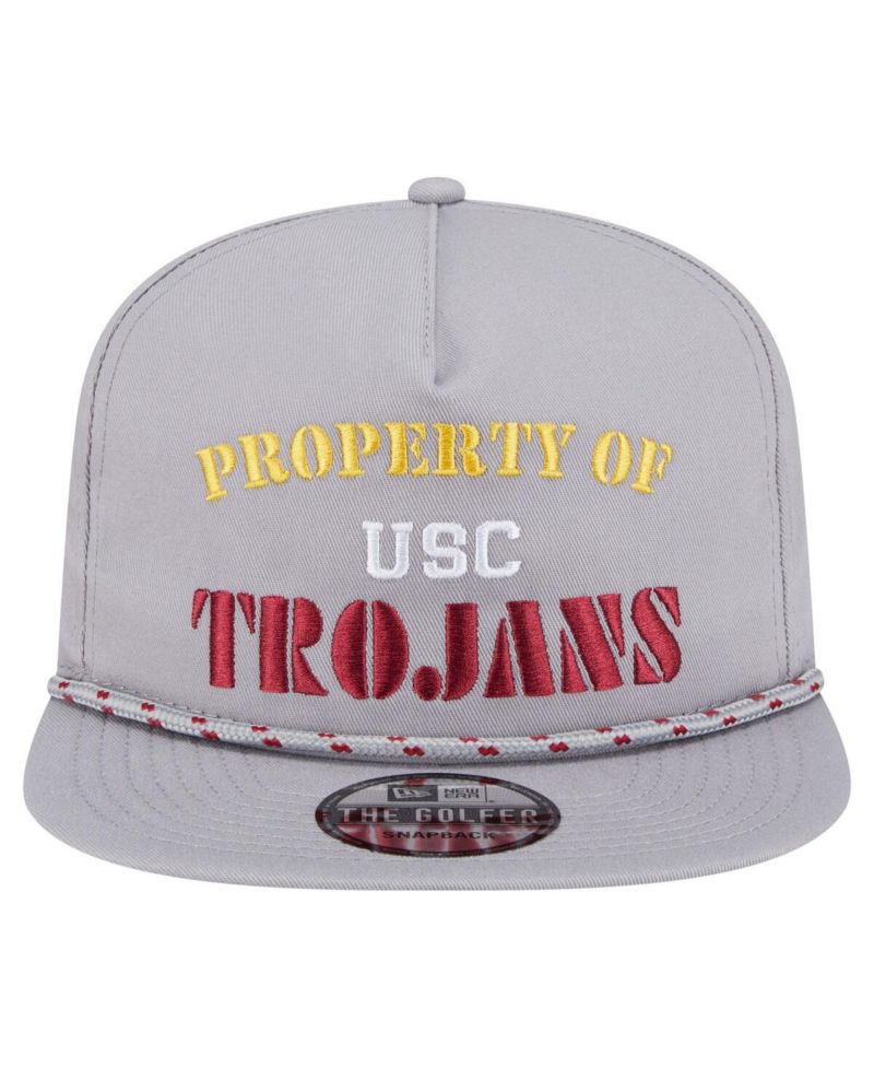 Men's Gray USC Trojans Golfer Vintage Adjustable Hat