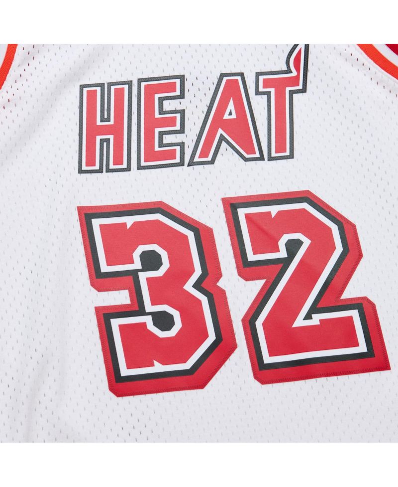 Men's Shaquille O'Neal White Miami Heat 2007/08 Hardwood Classics Swingman Jersey