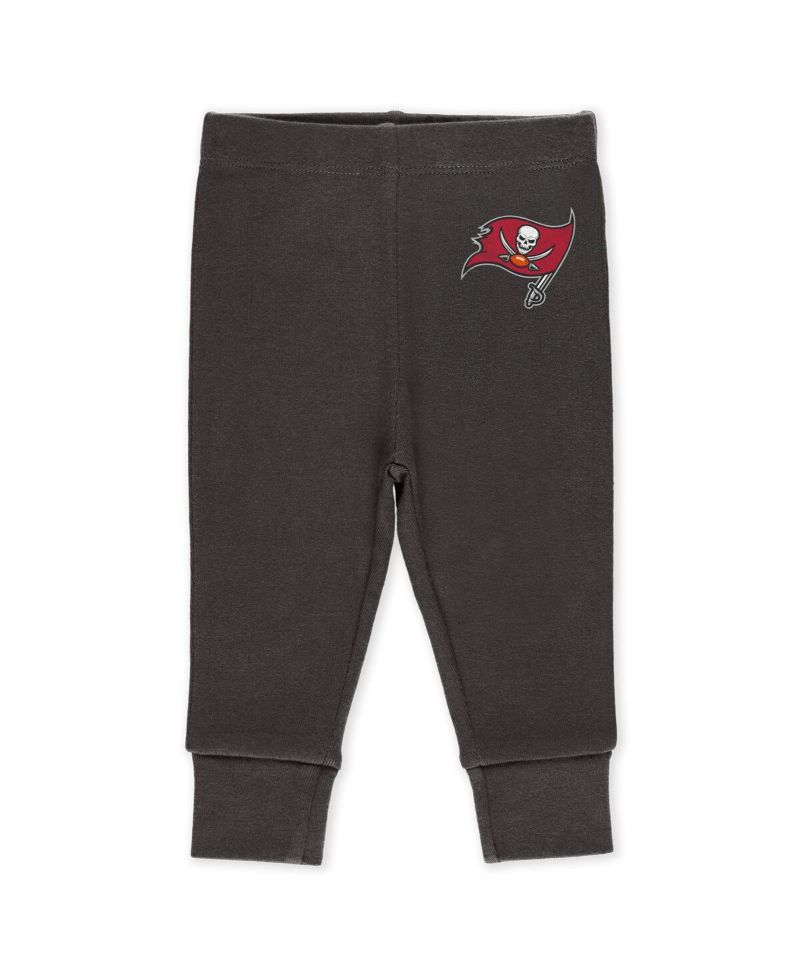 Baby Boys and Girls Newborn 3-Piece Tampa Bay Buccaneers Turn Me Around Bodysuits and Pant Set