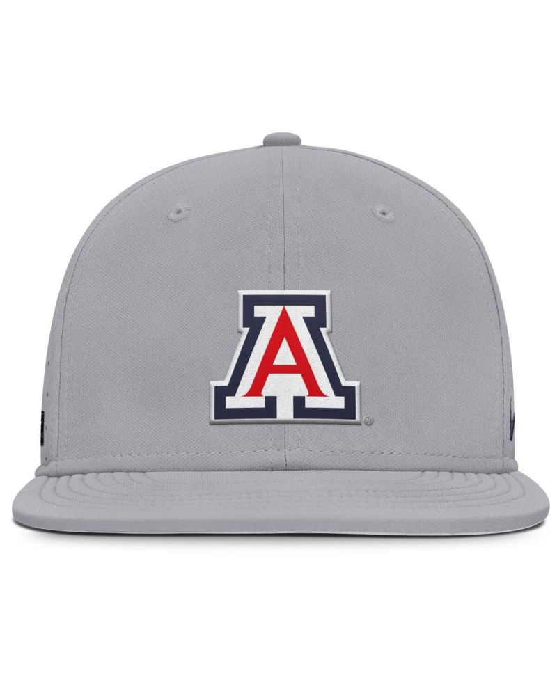 Men's Gray Arizona Wildcats On-Field Dugout True Performance Fitted Hat