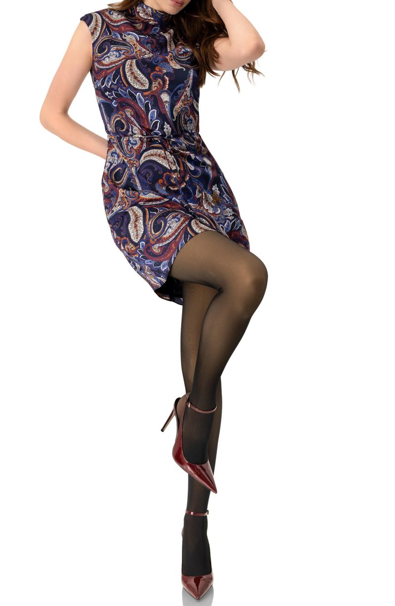Women's Short Off-Shoulder Paisley Print Dress