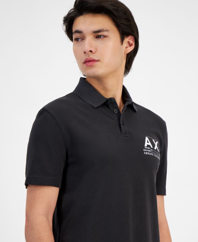Men's Sun-Faded Logo Polo Shirt