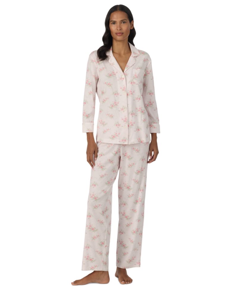 Women's Petite 3/4-Sleeve Pajama Set