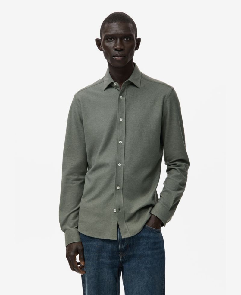 Men's Cotton Slim-Fit Shirt