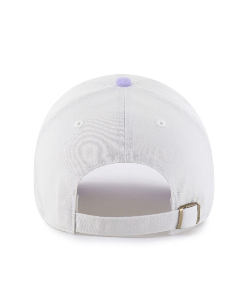 Women's White/Purple Arizona Diamondbacks Gelato Two-Tone Clean Up Adjustable Hat
