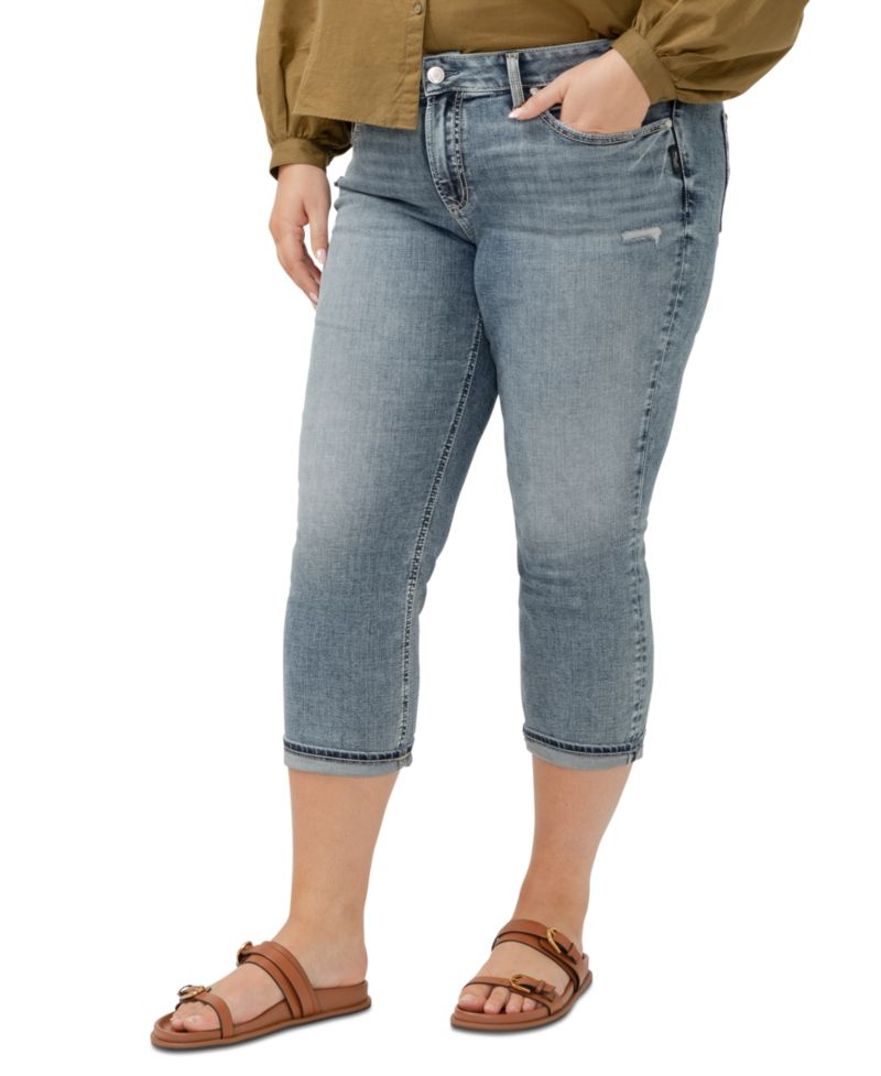 Plus Size Suki Mid-Rise Curvy Fit Capri