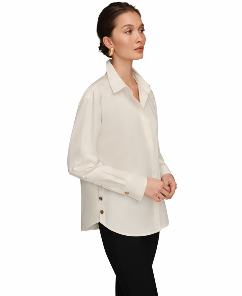 Women's Long-Sleeve Button-Up Shirt