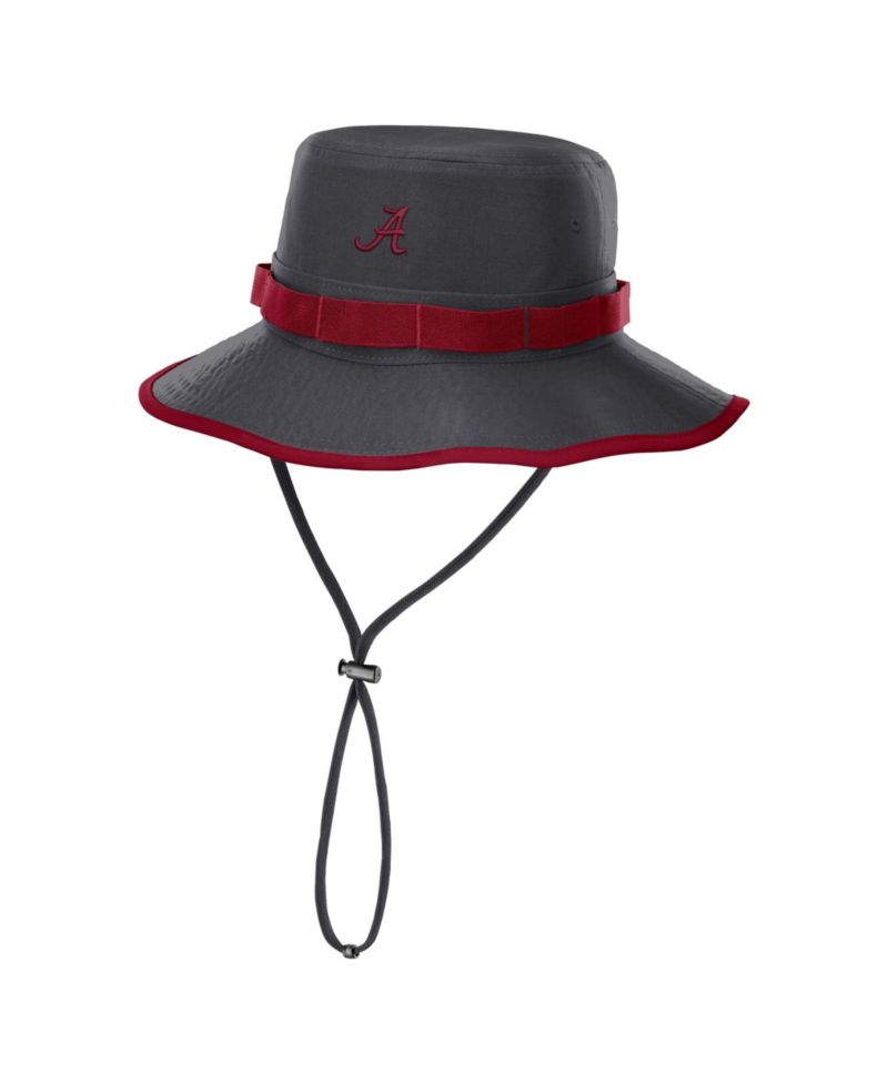 Men's Anthracite Alabama Crimson Tide 2026 Sideline Apex Boonie Bucket Hat