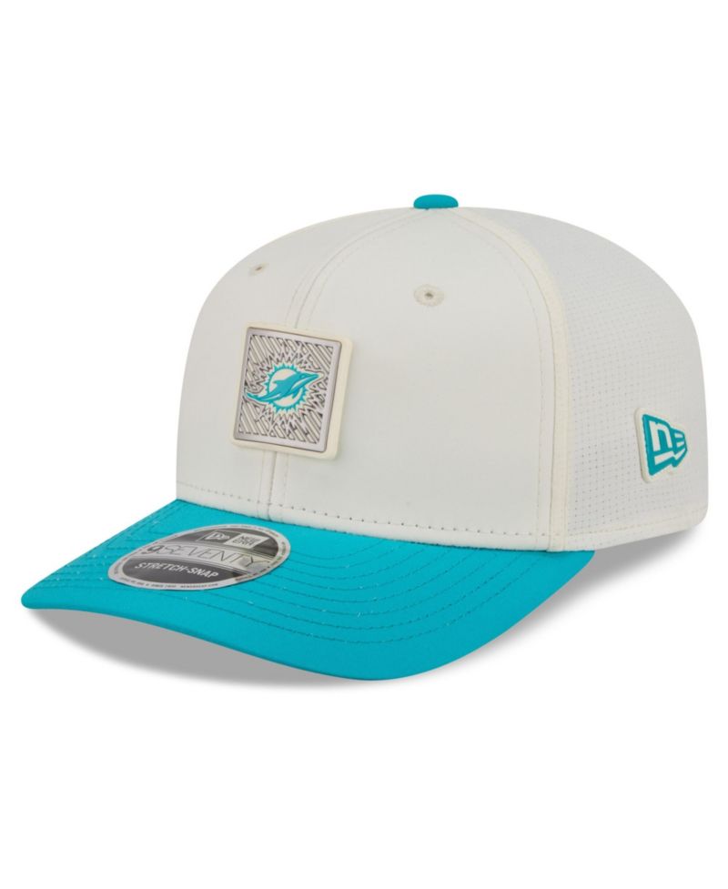 Men's Cream/Aqua Miami Dolphins 2026 NFL Training Camp 9SEVENTY Adjustable Hat
