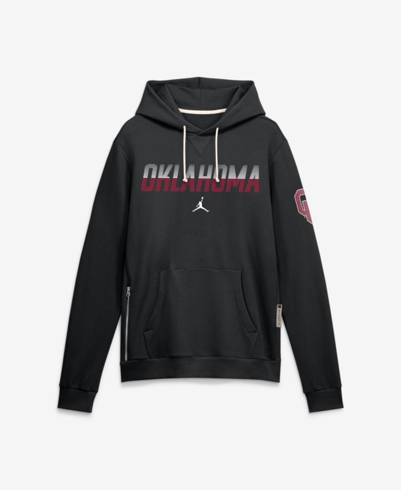 Men's Oklahoma Sooners 2026 Sideline Standard Issue Fleece Loose-Fit Pullover Hoodie