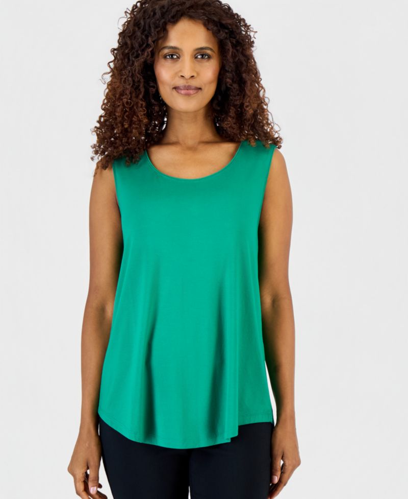 Women's Scoop-Neck Sleeveless Tank Top