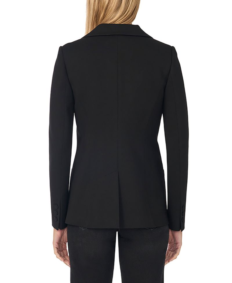 Women's Stretch Single-Breasted Blazer With Patch Pockets