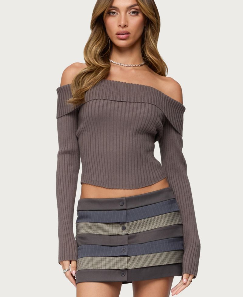 Women's Lauren Knit Fold Over Top