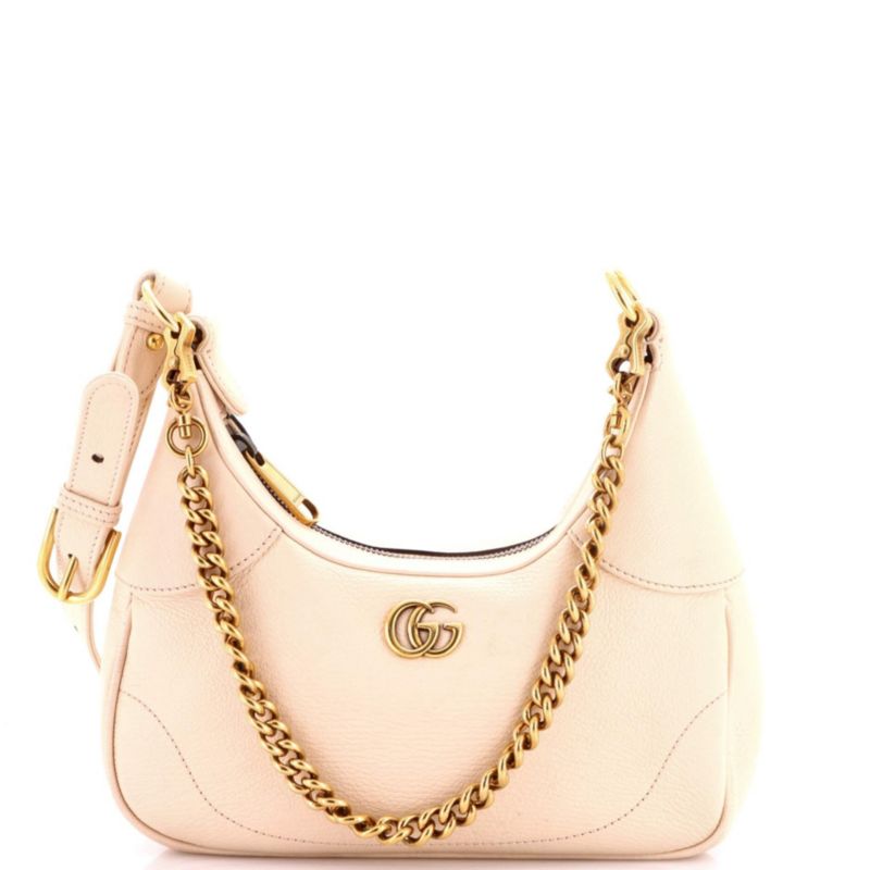 Small Aphrodite Zip Shoulder Bag Leather