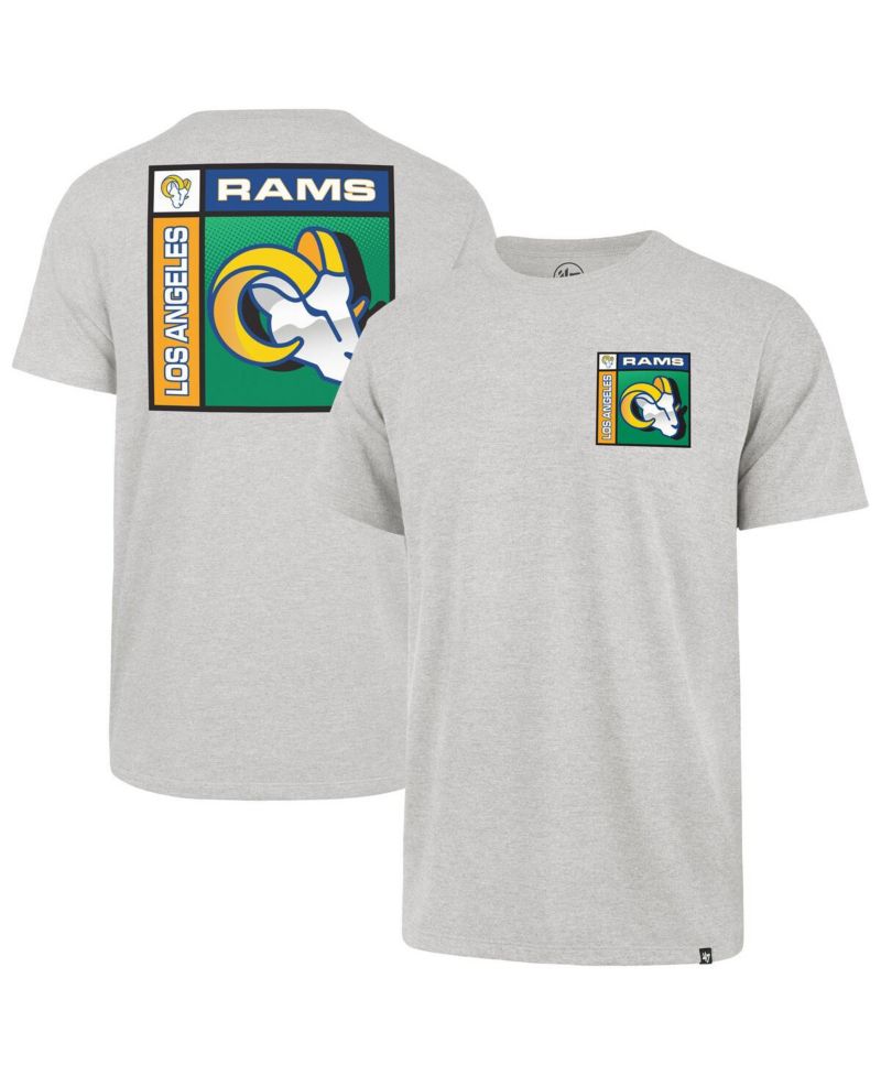 Men's Gray Los Angeles Rams Chrome Plate Franklin T-Shirt