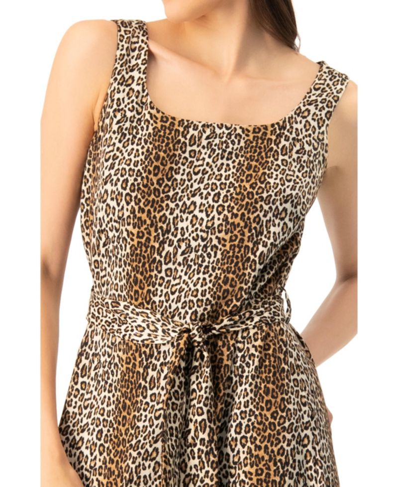 Women's Animal Print Maxi Dress