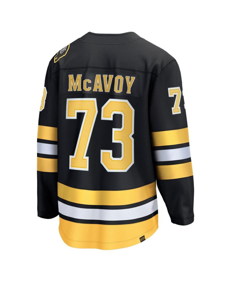 Men's Charlie McAvoy Black Boston Bruins Home Breakaway Player Jersey