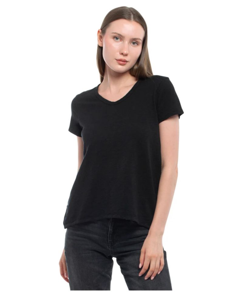 Women's Short Sleeve Shrunken Boyfriend Tee