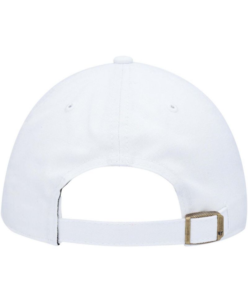 Women's White Denver Broncos Miata Clean Up Logo Adjustable Hat