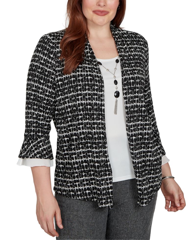 Petite Dressy 3/4-Sleeve Top