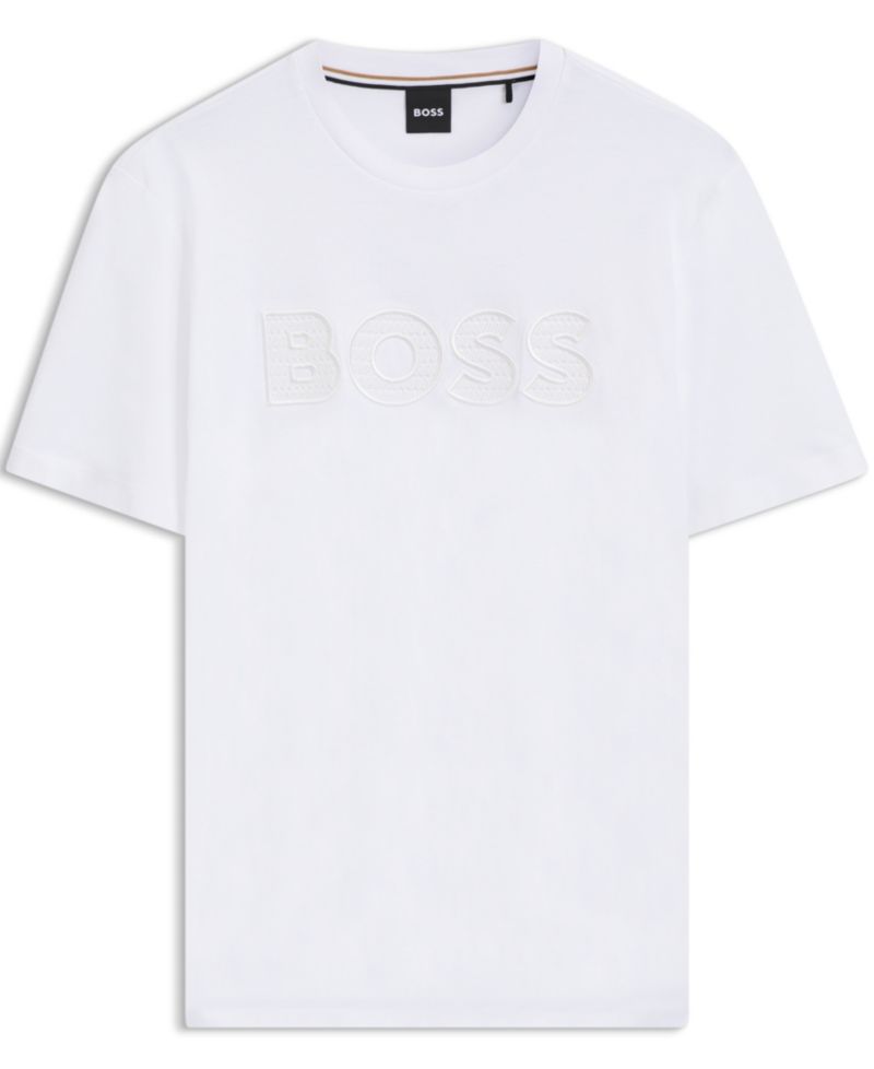 BOSS by Men's Cotton-Jersey Regular-Fit Logo T-Shirt