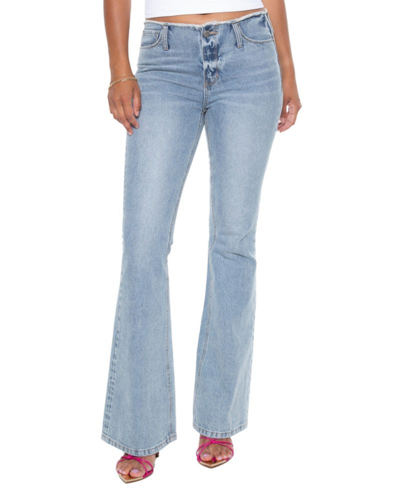 Women's Y2K Cutoff Waist Bootcut Jeans