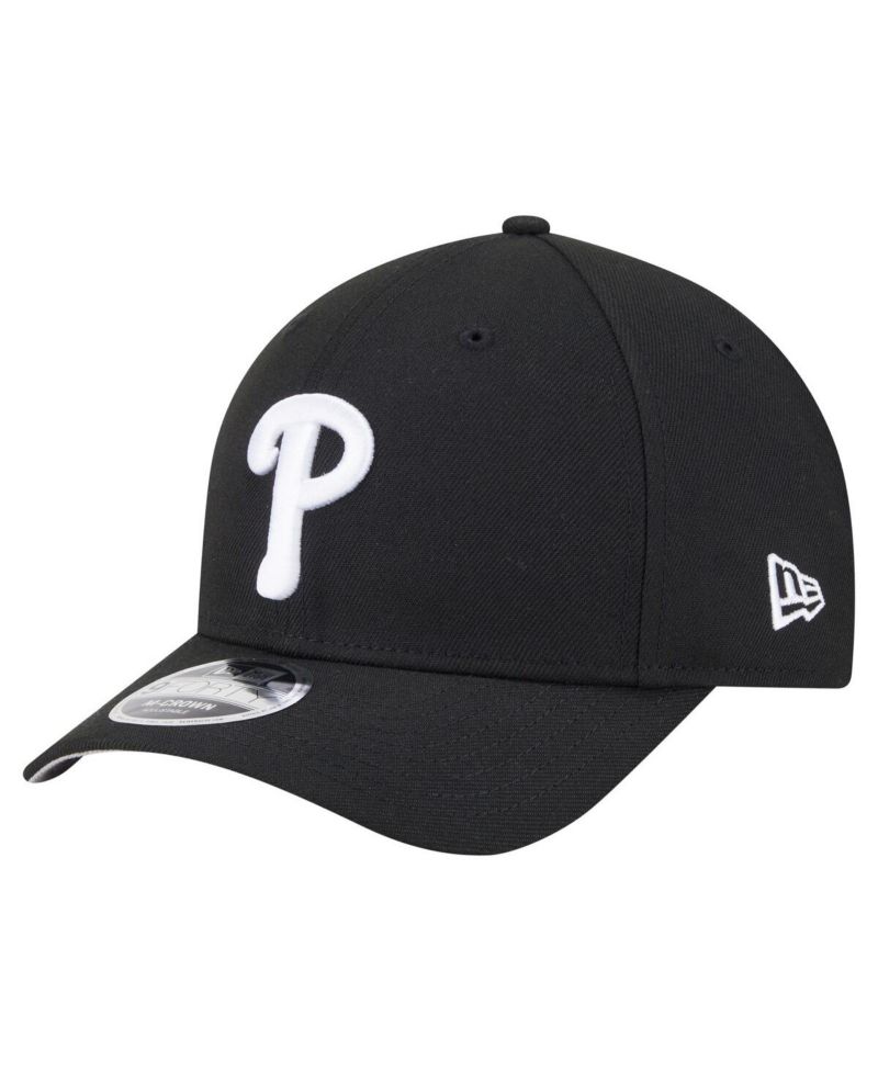 Men's Black Philadelphia Phillies Player Replica 9FORTY Adjustable Hat